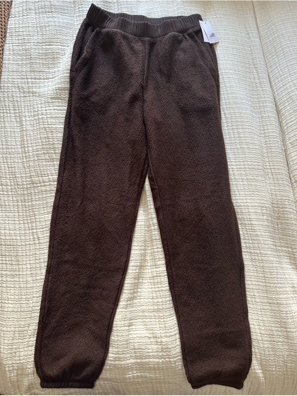 Auden Women’s Dark Brown Fleece Jogger Pants